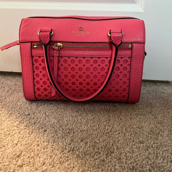 🫧 Kate Spade Perri Lane Bubbles Delaney Leather Crossbody / Satchel - Picture 2 of 3